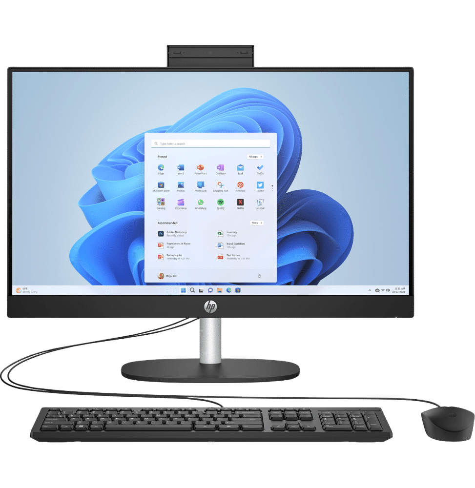 Hp Aio 24 I5 1335U 23 8 Fhd 8Go 512Go Ssd W11H Touch Jet Black 12M — HP au Maroc | Connecto.ma